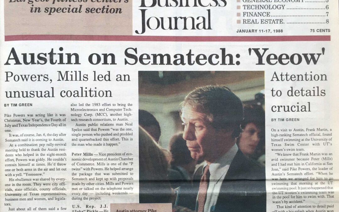 Tech in Texas History: SEMATECH Headquartered in Austin, TX