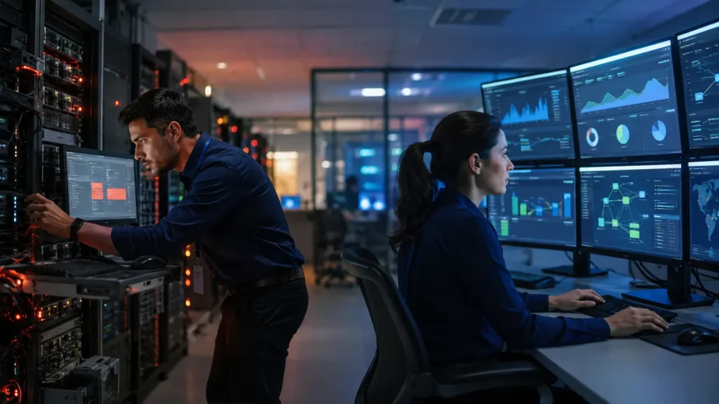 Reactive IT support compared with proactive IT Performance Management