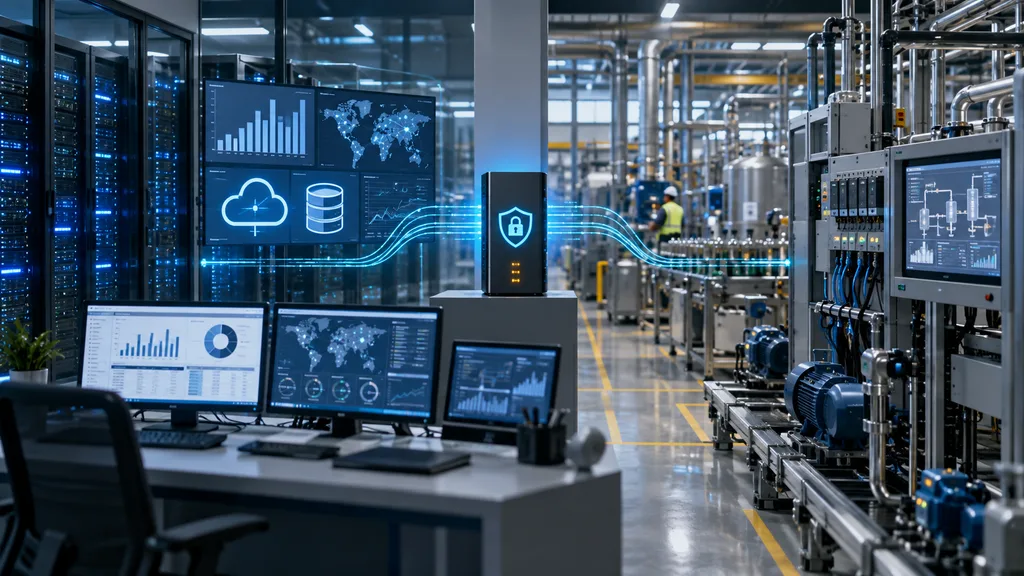 OT network integration connecting industrial control systems, wireless infrastructure and network equipment